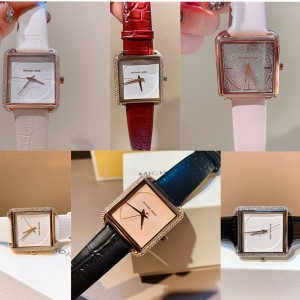 Michael Kors MK LAKE square dial with diamonds quartz watch