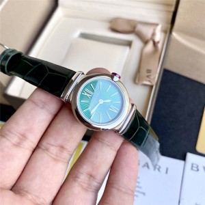 Bvlgari official website LVCEA series alligator leather strap quartz watch