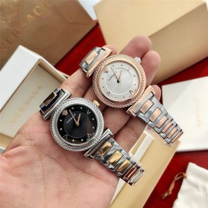 Versace V-MOTIF series steel band quartz watch female watch