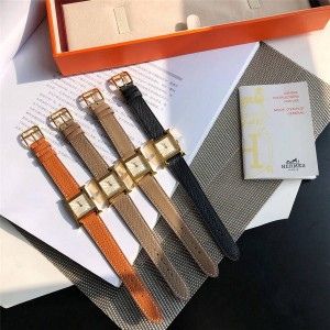 Hermes new gold ladies HEURE H quartz watch