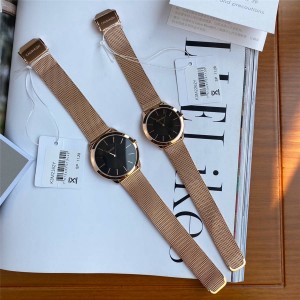 Calvin Klein official website woven steel strap couple quartz watch