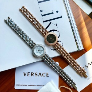 Versace New Women Fashion Beaded Quartz Watch
