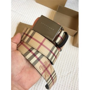 Burberry official website men's new Vintage Plaid 3.5CM belt