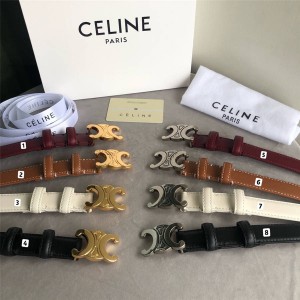 Celine official website ladies TRIOMPHE calfskin belt 45AK93