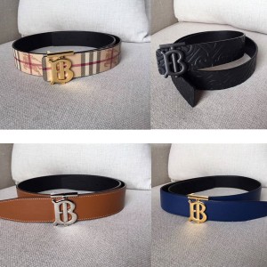 Burberry Men's TB Buckle Exclusive Logo Pattern Belt 4CM Belt