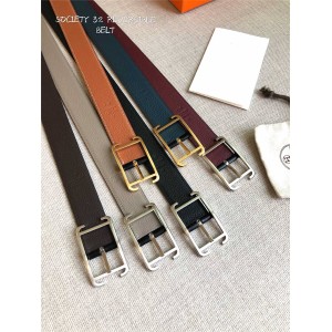 Hermes new men's Society 32 double-sided leather belt