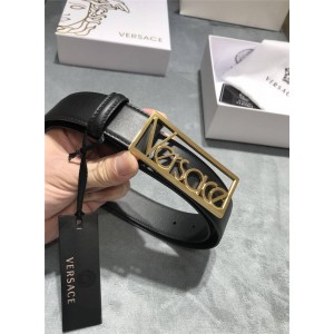Versace Men's New Retro Letter LOGO Buckle Belt