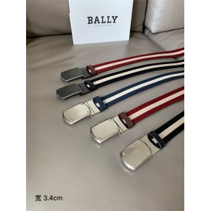 bally men's new striped TELLER 35MM belt