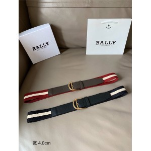 bally men's new striped NOVO 35M.TSP Copper belt