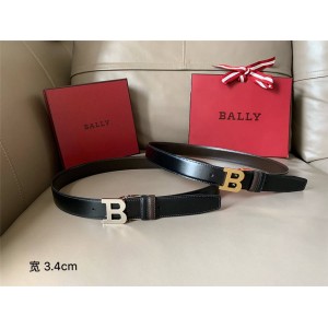bally official website men's fashion simple leather BBUCKLE belt