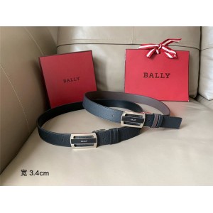 bally official website new men's leather Fabazia dress belt