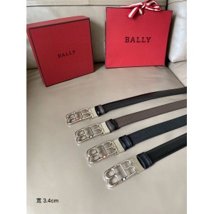 bally official website men's new leather Britt business suit belt