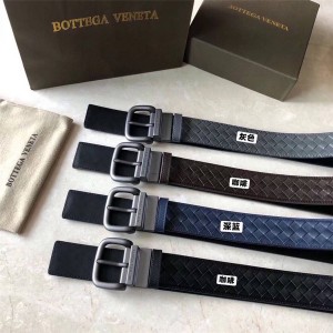 Bottega Veneta BV official website calfskin woven men's belt