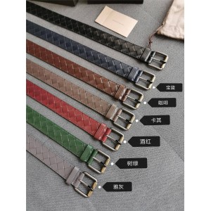 Bottega Veneta BV official website tire cowhide woven men's belt