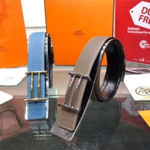 Hermes new Rider belt buckle & leather belt 32mm