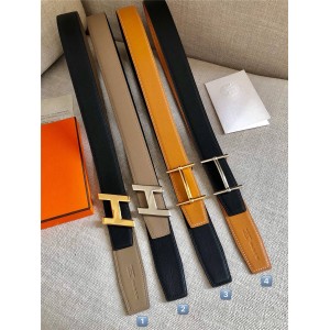 Hermes men's H d'Ancre belt buckle & reversible leather belt 38mm