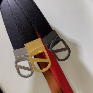 Zegna color matching double-sided leather men's 3.5CM belt
