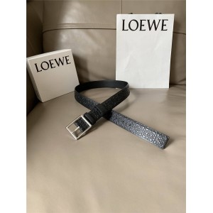 Loewe official website embossed cowhide pin buckle 3.4CM belt