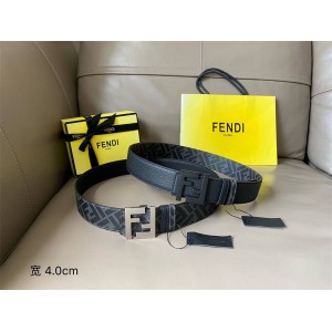 FENDI Men's Reversible FF Pattern Belt 7C0424