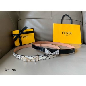 FENDI Women's Belt Diamond Buckle Demon Eye Belt