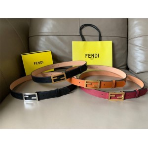 FENDI FF Shape Buckle and Stud Closure Reversible Belt 8C0605