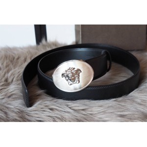 Versace Classic Goose Egg Medusa Buckle Belt