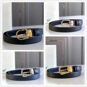 Montblanc Men's Pin Buckle Reversible Belt