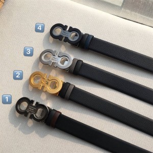 Ferragamo GANCINI 3.5CM 8 buckle belt 715740