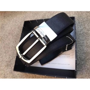 Ermenegildo Zegna men's new grain cowhide 3.5CM belt