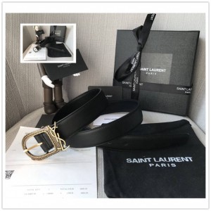 YSL Saint Laurent New Ladies Buckle Belt