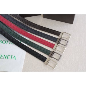 Bottega Veneta BV Men's Fashion Colorblock Business Belt