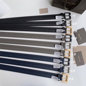 Bottega Veneta BV Men's Braided Leather Pin Buckle Belt