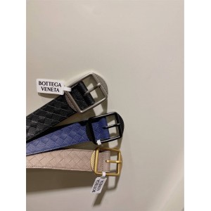 Bottega Veneta BV Men's New Pin Buckle Braided Dress Belt