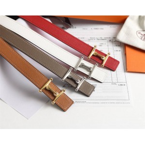 Hermes Mors H Belt Buckle & Reversible Leather Belt 24mm H077922