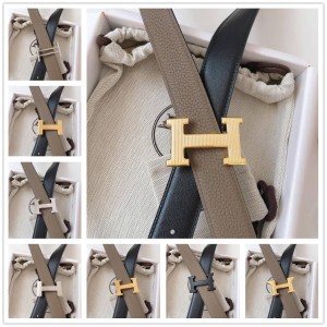 Hermes Men's Classic 32mm Belt Reversible Leather Belt