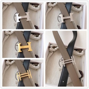 Hermes Men's Classic 32mm Belt Reversible Leather Belt