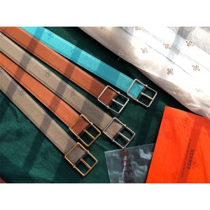 Hermes New Men's Leather Double Sided Belt