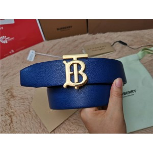 Burberry Reversible Dual-purpose Exclusive Logo Pattern Grain 4.0CM Belt