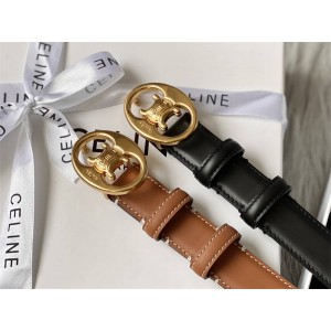 Celine new women's leather belt