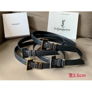 YSL Saint Laurent CARRE RIVE GAUCHE 25MM double ring belt