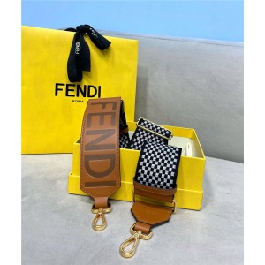 FENDI official website STRAP YOU Vichy ribbon shoulder strap 8AV156