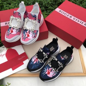 Roger Vivier RV Viv' Run Print Buckle Sneakers