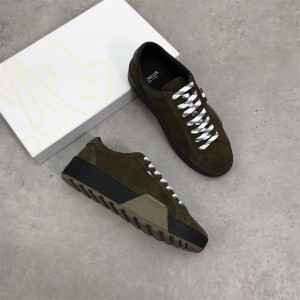 Moncler men's suede sneakers casual shoes
