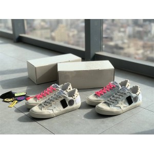 Super-Star Penstar Denim Sneakers with Golden Goose GGDB Badge Patch