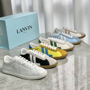LANVIN men's and women's new colorblock GLEN sneakers