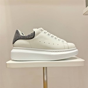 alexander mcqueen new leather kits rhinestone sneakers