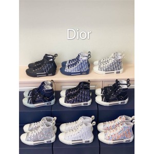 B23 Dior Oblique high-top sneakers casual shoes 3SH118