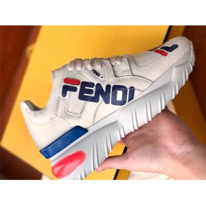 FENDI official website men's shoes logo print lace-up sneakers 7E1199