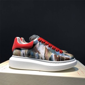 alexander mcqueen official website 3D painted printed sneakers