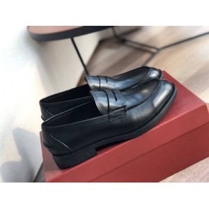 Ferragamo Men's Leather Shoes PENNY Lok Fu Shoes Moccasin Shoes 02B418